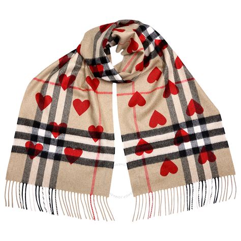 burberry heart scarf sale|traditional Burberry scarf.